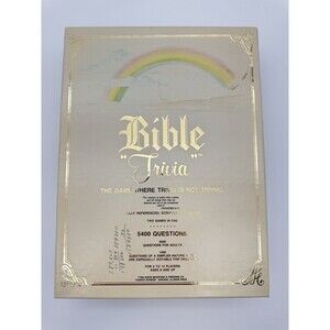 Bible Trivia Board Game 5400 Questions Vintage 1985 Cadaco Game Vintage